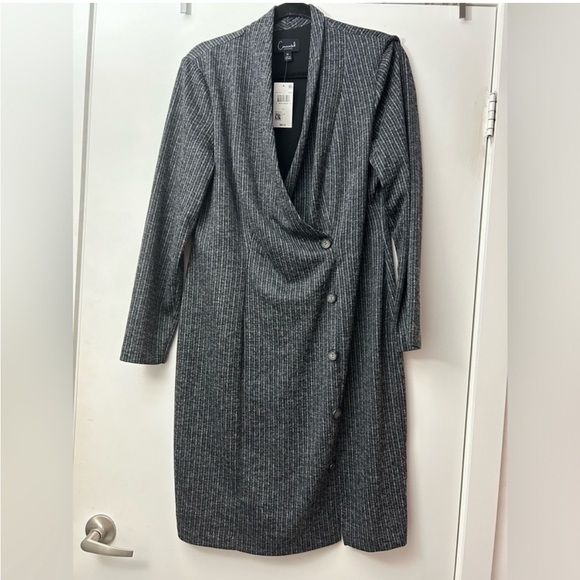 Knit Button Detail Sheath Dress - Size 14, Stretchy Fabric - Picture 2 of 5